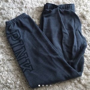 Gray sweatpants from PINK